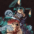 Broken Bunny Nightmare – Dark Animatronic Horror Digital Art Download