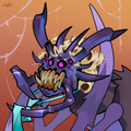 Purple Nightmare Creature – Eldritch Monster Digital Art Download
