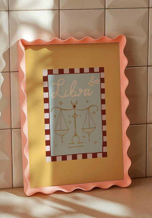 Zodiac Wall Art | Libra Print | A5 A4 A3 | Personalized Gift